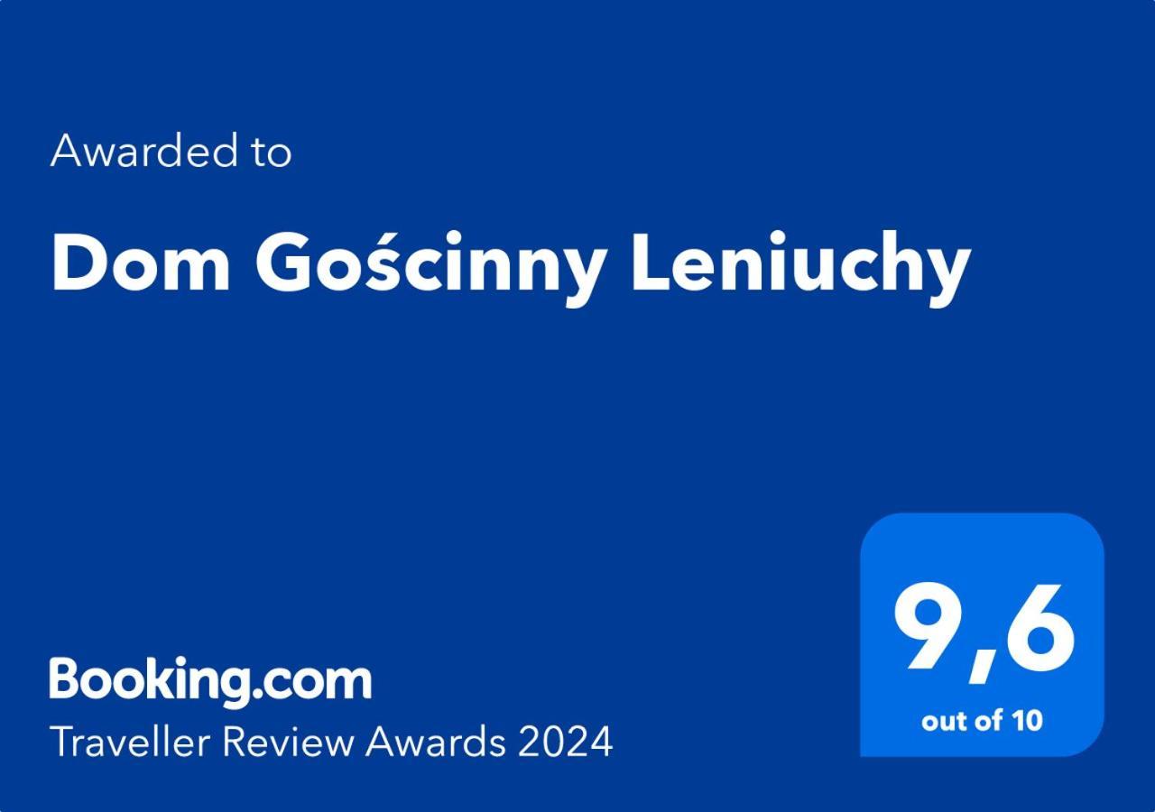 Dom Goscinny Leniuchy Leśna Buitenkant foto